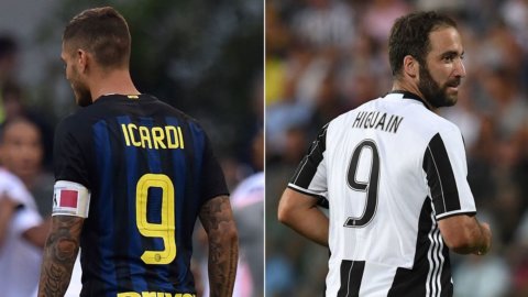 Juventus-Inter, the Italian derby is a challenge between Higuain and Icardi
