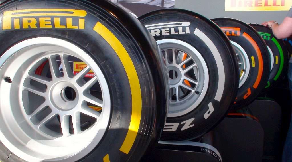 Gomme Pirelli Formula One tires