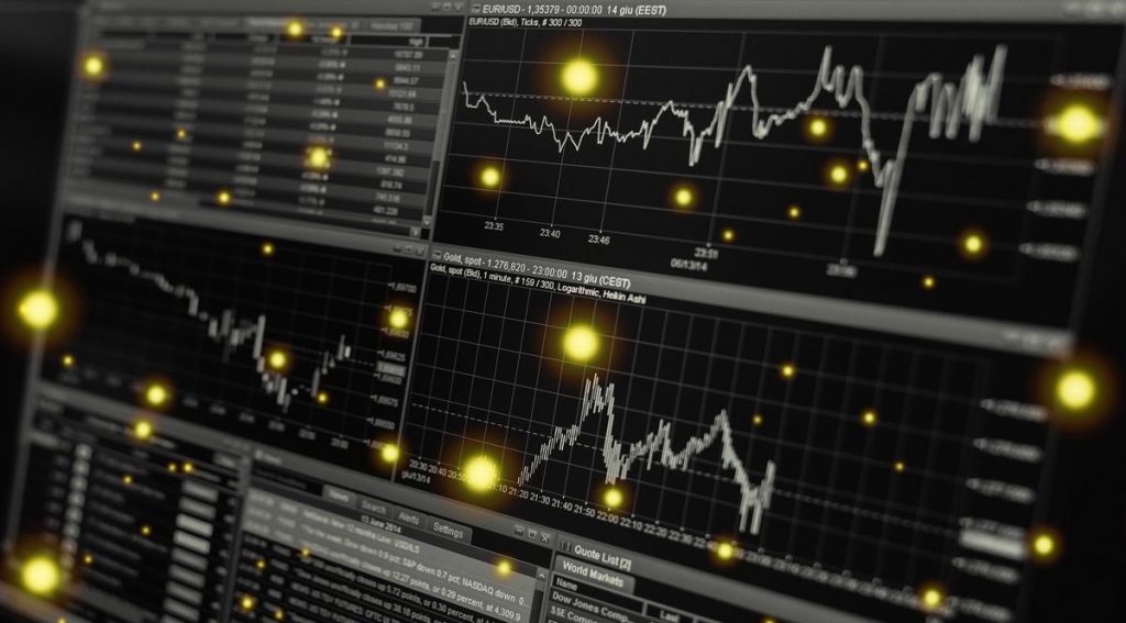 Rappresentazione di borsa positiva