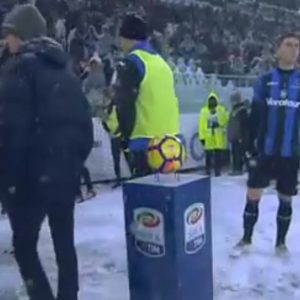 Juve-Atalanta, rinviata per neve. Ma mercoledì si affronteranno in Coppa Italia