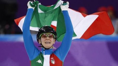 Olympics, Arianna Fontana gold medal in the short track