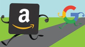 marchi di Amazon e Google in competizione