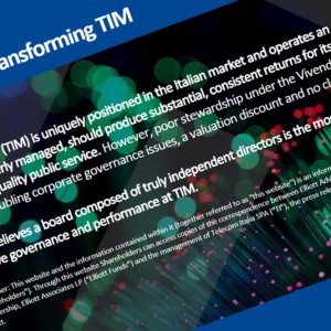 Tim: Elliott, Vivendi'ye doğrudan saldırı. %5'in üzerindeki dip