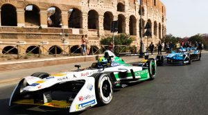 Formula E Roma auto al Colosseo