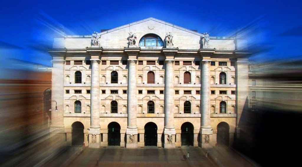 La Borsa di Milano a Piazza Affari