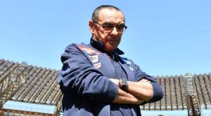 L'allenatore del Napoli Maurizio Sarri