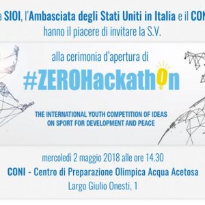 SIOI, la cérémonie d'ouverture du #ZEROHackathon2 le 2018 mai