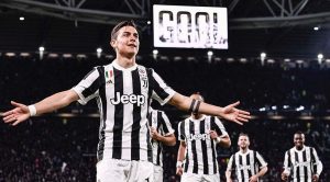 Dybala esulta per la Juve