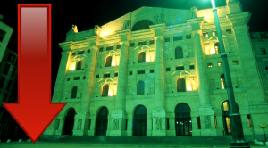 Borsa di Piazza Affari in rosso