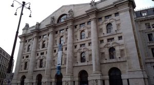 Borsa di Milano a Piazza degli Affari