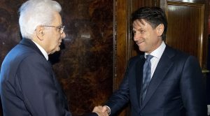 Giuseppe Conte e Sergio Mattarella