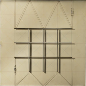 Gianfranco Pardi Architettura 1976 Tecnica mista 150x150 cm.