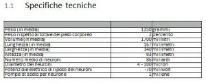 Tableau du cerveau