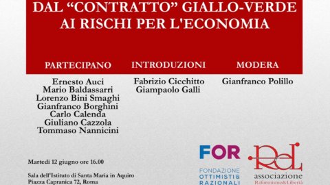 « Le contrat jaune-vert et les risques pour l'économie » : conférence le 12 juin