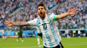 Leo Messi attaccante Argentina