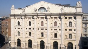 Borsa di Milano a Piazza degli Affari