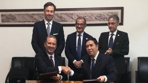 Snam, agreement in China with the giant of the network