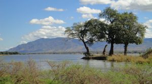 Paesaggio dello Zambia, in Africa