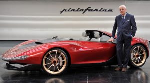 Silvio Pietro Angori con la Ferrari 