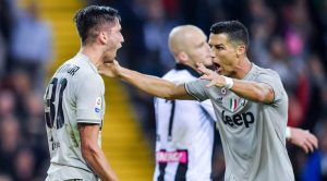 Ronaldo e Bentancur della Juventus