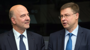 Pierre Moscovici e Valdis Dombrovskis