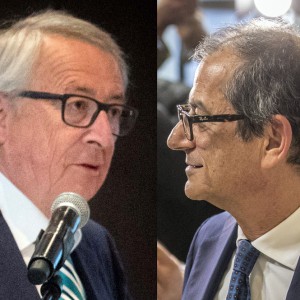 Duello Juncker-Tria e alta tensione su spread, banche e Borsa