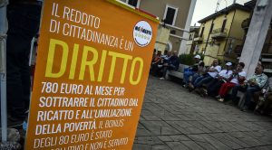 Reddito di cittadinanza cartello