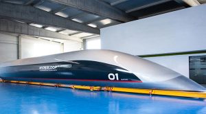 Un treno Hyperloop TT