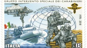 Il francobollo dedicato da Poste all'Arma dei Carabinieri