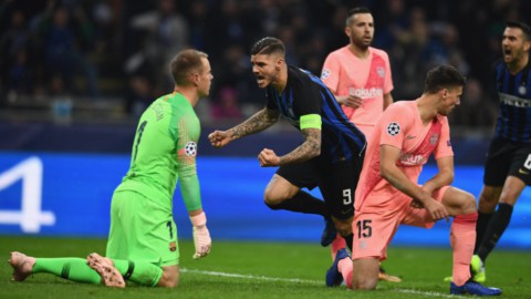 Champions: Inter e Napoli resistono a Barcellona e Psg