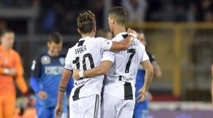 Cristiano Ronaldo e Dybala della Juventus