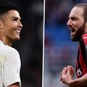 Milan-Juve: Higuaín contra CR7 é o desafio central da grande partida