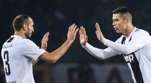 Ronaldo e Chiellini della Juventus