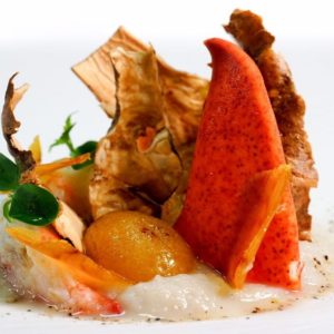 ﻿Lobster, artichoke Yerusalem, dan kumquat hidangan pesta: resep Antonio Cuomo