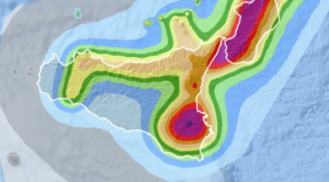 Mappa del rischio sismico in Sicilia (Ingv)