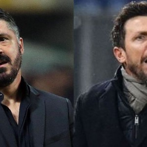 Milan ve Roma: Gattuso ve Di Francesco yedek kulübesinde oynuyor