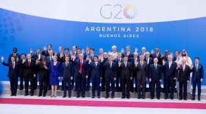 Foto di gruppo al G-20 a Buenos Aires in Argentina