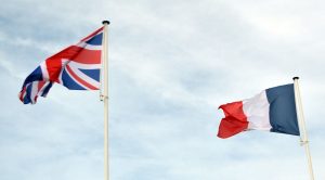 Bandiere di Gran Bretagna e Francia