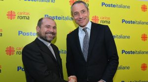 Matteo Del Fante Ad Poste e Don Benoni Ambarus della Caritas