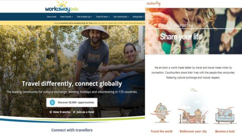 Couchsurfing e Workaway: come viaggiare alloggiando gratis