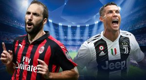 Higuain e Cristiano Ronaldo di Milan e Juve