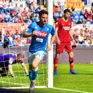 Napoli taklukkan Roma, Giallorossi keluar dari zona Liga Champions