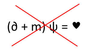Equazione di Dirac sbagliata