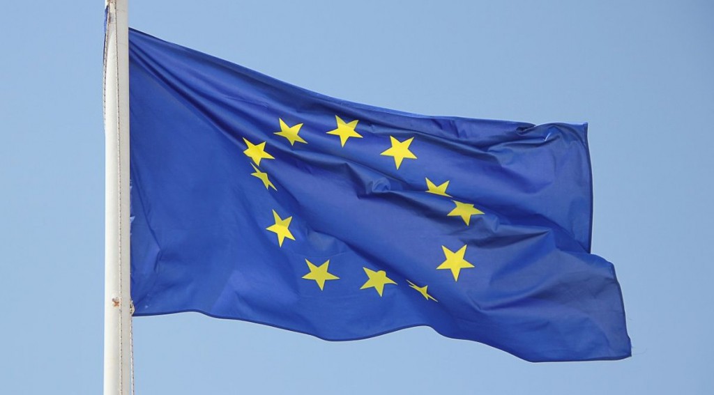 Flagge von Europa oder EU