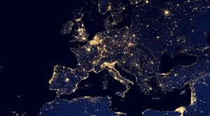 Luci Europa vista da satellite