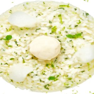 Reteta lui Igles Corelli: Parma Mojito, risotto cu parmezan, lime si menta