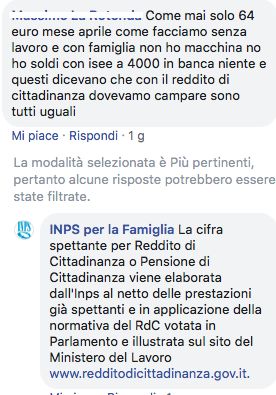 INPS per la famiglia su Facebook