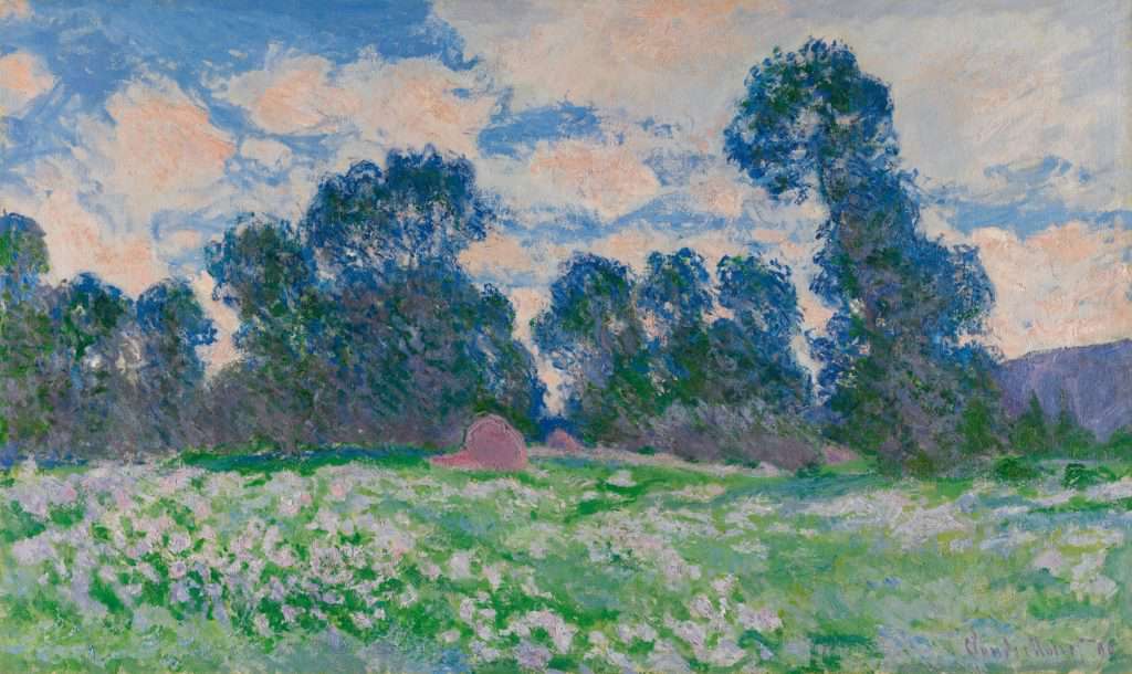 Claude Monet, Prairie, nuageux gökyüzü