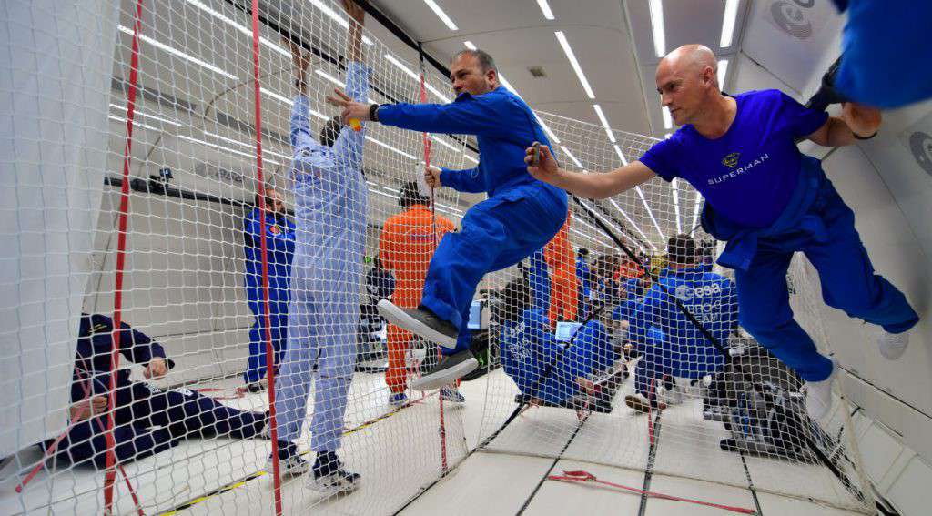 L'area "free floating" a zero G