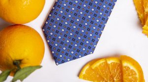 Cravatta Marinella con Orange Fiber